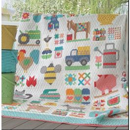 Farm Girl Vintage 2 Quilt Kit featuring Book by Lori Holt, Fabrics by Lori  Holt