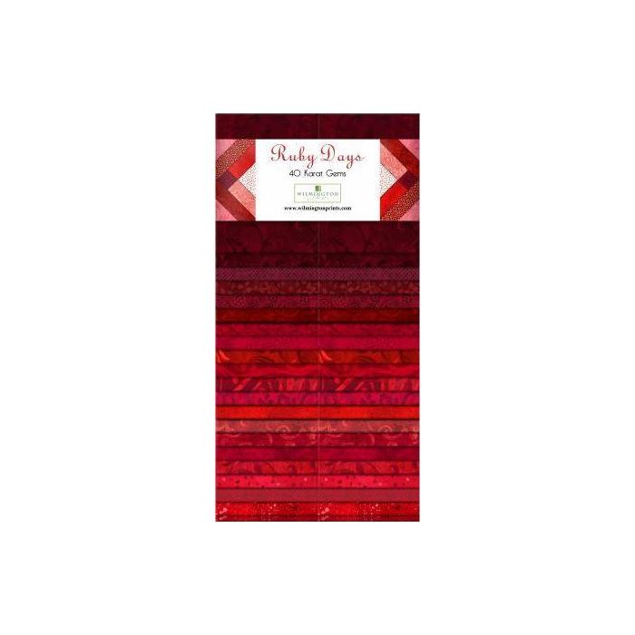 Precut Strips for Quilting Wilmington Essentials 2-12in Strips Ruby Days 2.5 Strips 40 Pcs