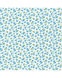 1930s Basic Daisies Blue by Debbie Beaves for Robert Kaufman
