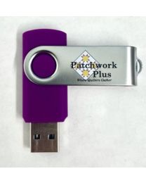 2GB Swivel USB with Patchwork Plus Logo