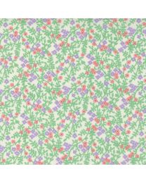 30s Playtime Blooming Blossoms EggshellPastel by Chloes Closet for Moda