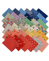 LENAILIN 6 Pcs Fat Quarters Fabric Bundles 18 inchx22 inch Cotton Quilting Fabric for Sewing Mask and Patchwork Quilts