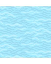 Beach Babies Waves Blue by Retro Vintage for PB Textiles
