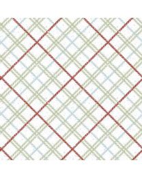 Holiday Spirit White Plaid by Henry Glass