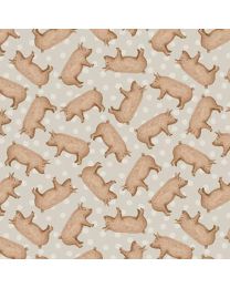 A Beautiful Day Tossed Pigs by Dawn Rosengren for Henry Glass Fabrics