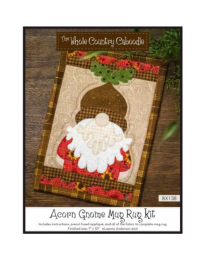 Acorn Gnome Mug Rug Kit by Leanne Anderson for Whole Country Caboodle
