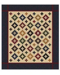 Add It Up Throw Quilt by Kansas Troubles from Moda Fabrics