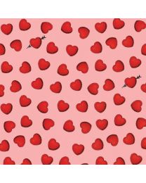 All My Heart Pink Heart Toss by Janet Wecker-Frisch for Riley Blake Designs 