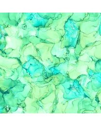Allure Marbled Turquoise by Deborah Edwards and Melanie Samra for Northcott Fabrics