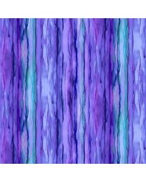 Allure Purple Waterfall Stripes by Deborah Edwards  Melanie Samra for Northcott Fabrics 