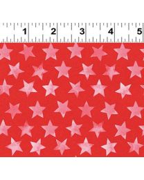 America Flag Stars Light Red by H Chan from Clothworks