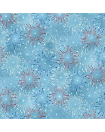 Americana Fireworks Denim by Stephaine Marrott Collection from Wilmington Prints