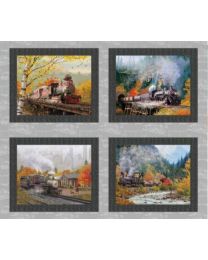 Autumn Steam 4 Block Panel from 3 Wishes