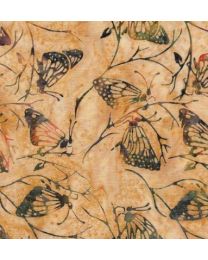 Autumn Wings Monarch Weeds from Island Batik