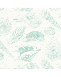 Bali Batik Sea Shell Bluegrass by Wildfire Designs for Hoffman Fabrics