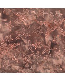 Bali Batik Starfish Dusty Peach by Wildfire Designs for Hoffman Fabrics