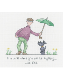 Be Kind Cross Stitch Kit from Heritage Crafts