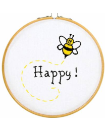 Bee Happy 6 inch Hoop Kit from Jack Dempsey