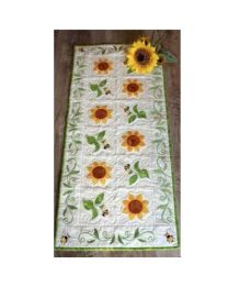 Beeutiful Sunflower Tablerunner Machine Embroidery Kit