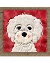 Bichon Frise Precut Prefused Applique Kit by Leanne Anderson for The Whole Country Caboodle