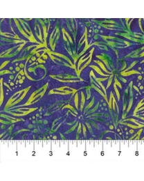 Birds of Paradise Periwinkle by Banyan Batiks for Northcott