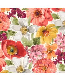 Blessed by Nature Packed Florals by Lisa Audit for Wilmington Prints