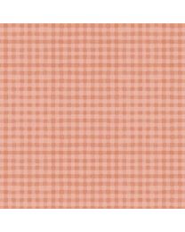Blessed by Nature Peach Gingham by Lisa Audit for Wilmington Prints 