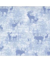 Blizzard Blues Reindeer Frost by Moda Fabrics