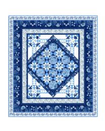 Blooming Blue Quilt Kit from Wilmington Prints