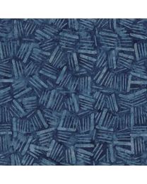 Blue Smoke Batiks Sticks Denim from Wilmington Batiks