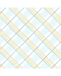 Bunny Love Blue Plaid by Deane Beesley for PB Textiles