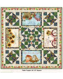 COUNTRY ROAD MARKET TABLE TOPPER AND TABLE RUNNER KITS BY WILMINGTON PRINTS
