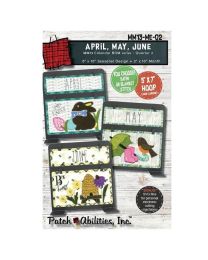 Calendar Series Quarter 2 April May and June With Bee Button by Patch Abilities