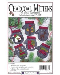 Charcoal Mittens Ornament Kit