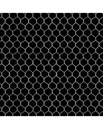 Chicken Coop Wire Black by Timeless Treasures