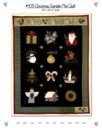 Christmas Sampler Mini Quilt from Heart to Hand