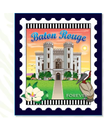 City Stamp Baton Rouge