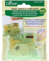 Clover Desk Needle Threader Green