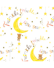 Comfy Flannel Twinkle Twinkle White by AE Nathan