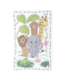 Crib Quilt Top Jungle Kit 40x60 from Jack Dempsey Inc