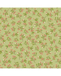 Cup of Cheer Mistletoe Green by Kimberbell for Maywood Studio