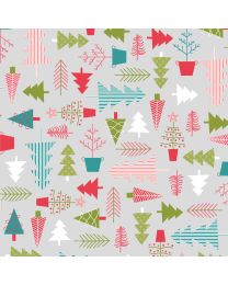 Cup of Cheer Tree Farm Grey by Kimberbell for Maywood Studio