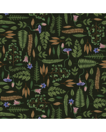 Dark Forest Leaves Dk Green by Melissa Wang for Studio E Fabrics