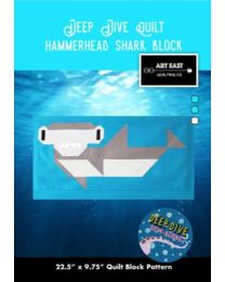 Deep Dive Hammerhead Shark Block Pattern from Art East Quilting