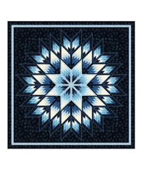 Diamonds in Bloom Quilt Kit featuring Blueberry Tart Batiks