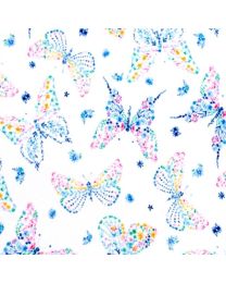 Digital Cuddle Mariposa Snow Minky Fabric from Shannon Fabrics