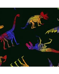 Dinosaurs on Black from Timeless Treasures