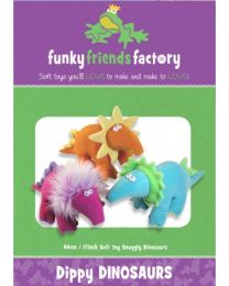 Dippy Dinosaurs Pattern by Funky Friends Factory