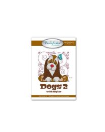 Dogs 2 with Mylar CD Embroidery Pattern from Purely Gates 
