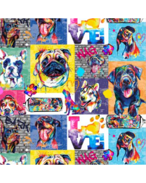 Dogs in City Pup Patch Multi by Weekday Best for 3 Wishes